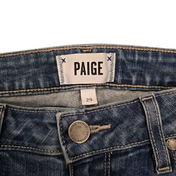 Paige Verdugo Ultra Skinny Jeans Women's 29 Blue‎ Denim Distressed Retro Stretch - Picture 4 of 6